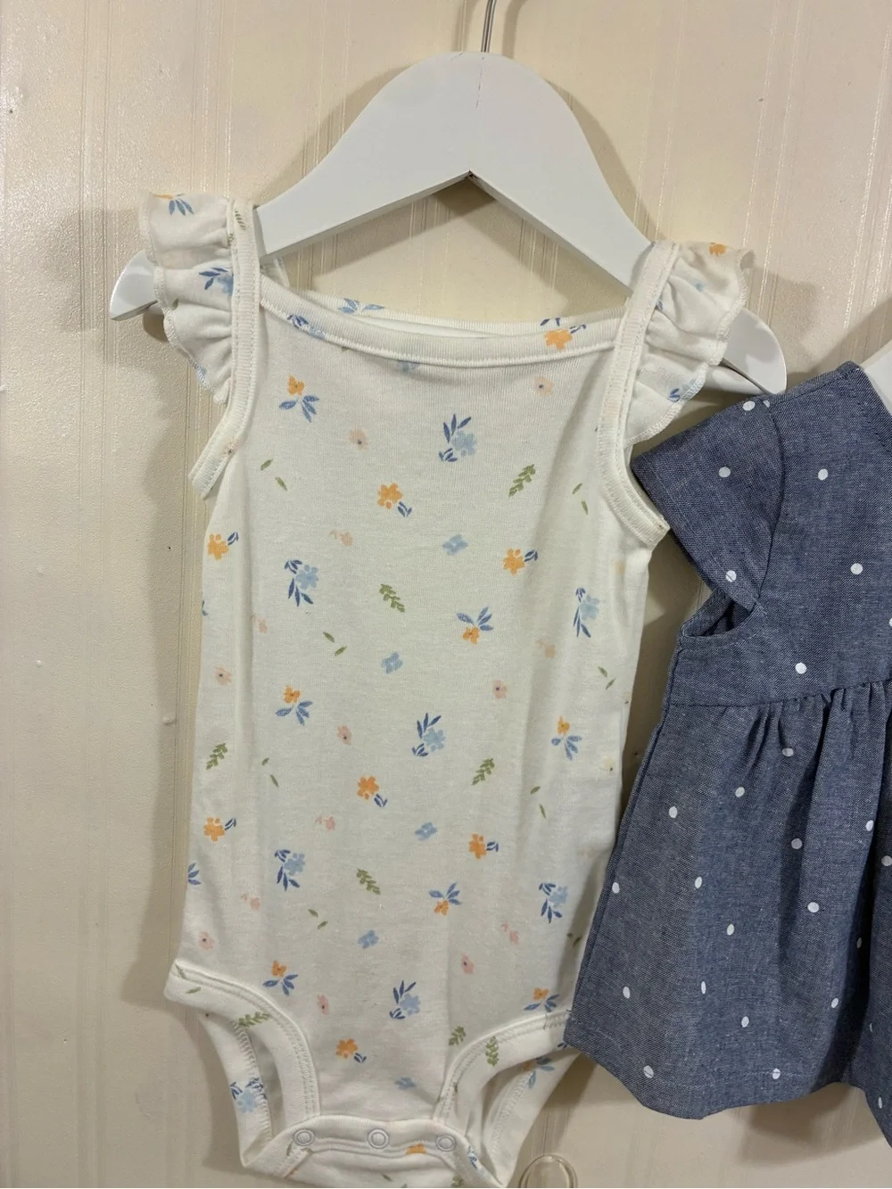 Carter's Blue Polka Dot Two-Piece Baby Outfit